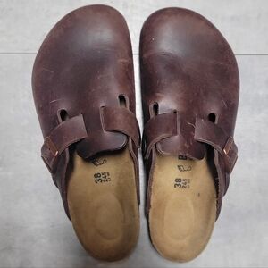 Birkenstock Boston Clogs Habana Brown
